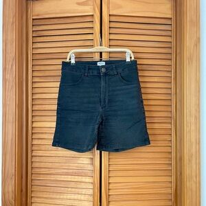 Ripton & Co Black High-Rise Denim Shorts